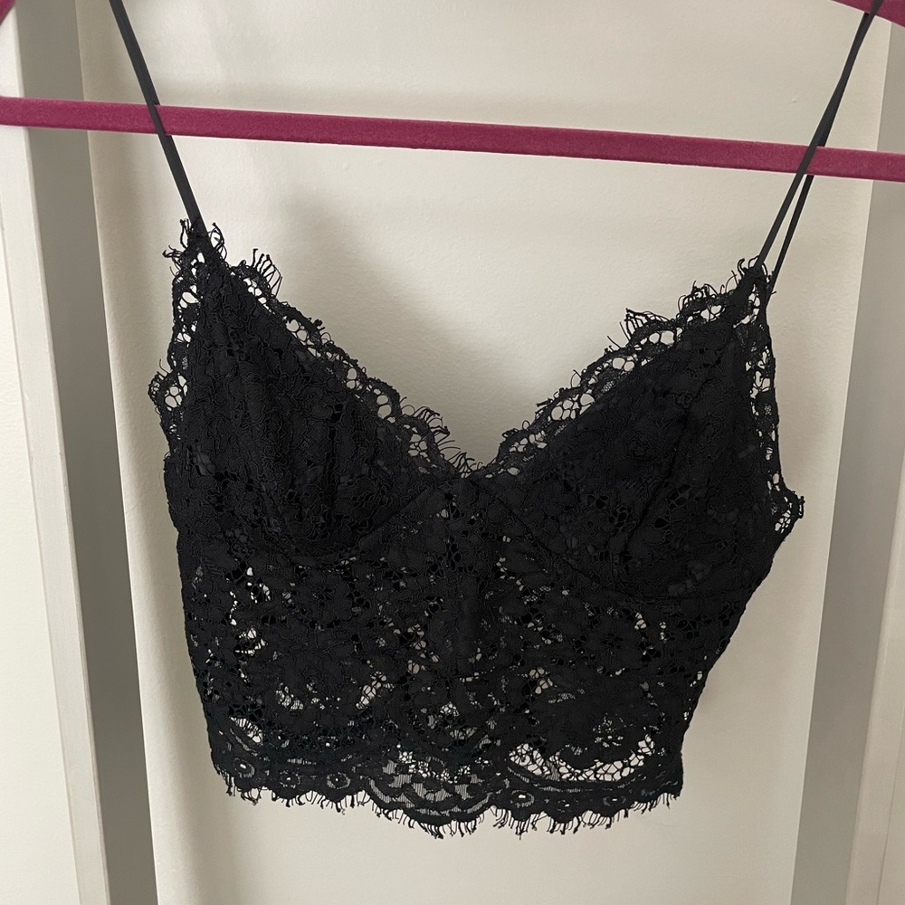 Elegant Black Lace Bralette